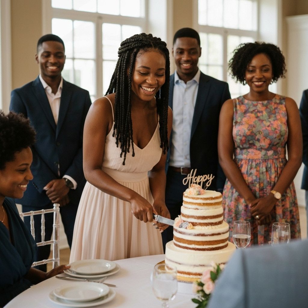 Cake cutting ceremony