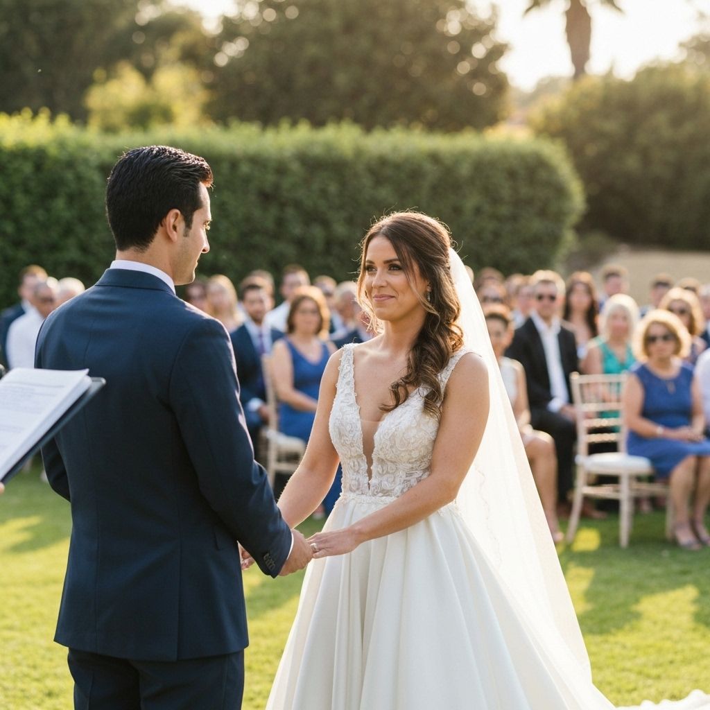 Wedding ceremony moment
