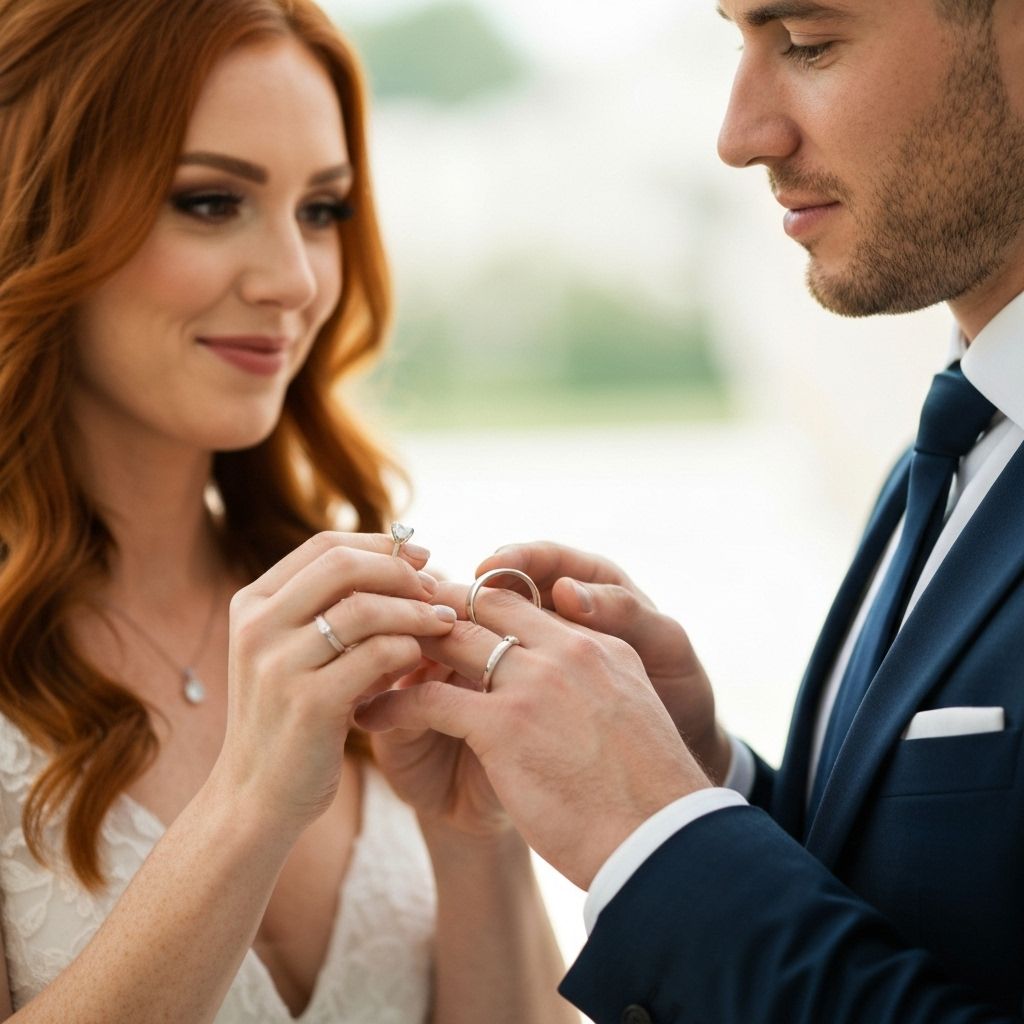 Wedding rings exchange
